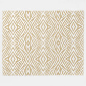 Tan Neutral Zebra Fleecedecke (Vorderseite (Horizontal))