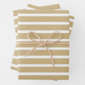 Tan-Neutralstreifen Geschenkpapier Set (Beispiel)