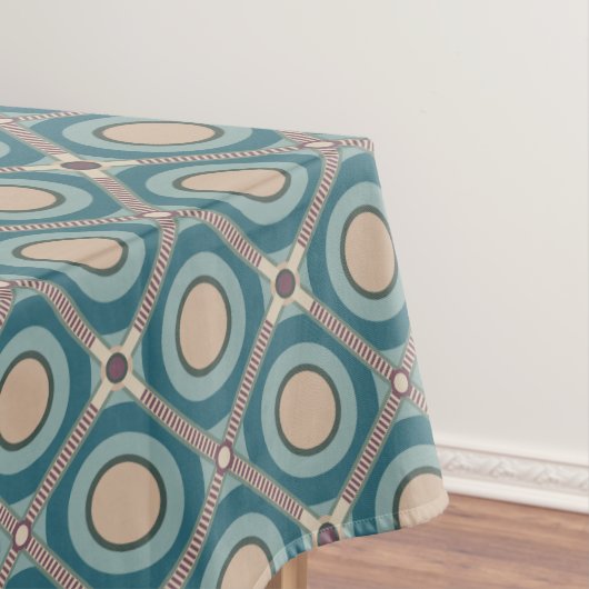 Tan on Green Tischdecke (Beispiel)