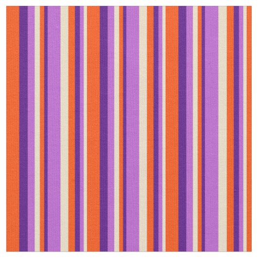 Tan, Orchid, Indigo und rotes Muster Stoff (Nahaufnahme)
