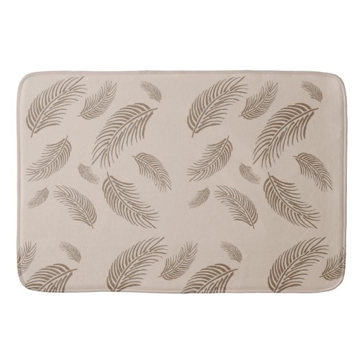 tan Palmwedel Badematte (Vorderseite)