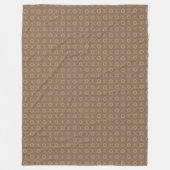 Tan Pattern Fleece Blanket (Vorderseite)
