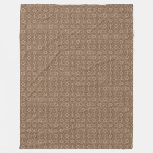 Tan Pattern Fleece Blanket (Vorderseite)