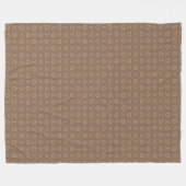 Tan Pattern Fleece Blanket (Vorderseite (Horizontal))