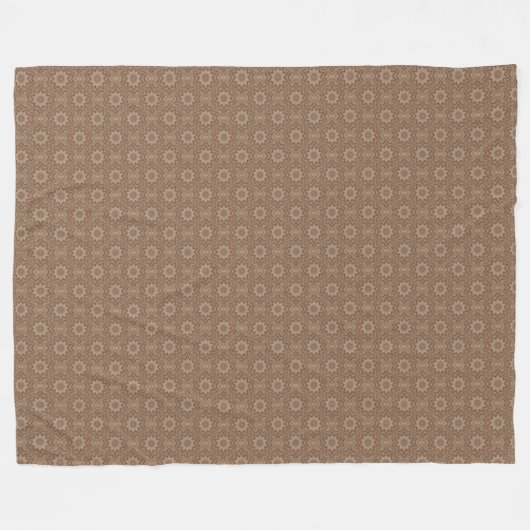 Tan Pattern Fleece Blanket (Vorderseite (Horizontal))