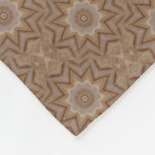 Tan Pattern Fleece Blanket (Ecke)