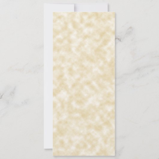 Tan Perchment Paper Style Wedding Menu Card Einladung (Rückseite)