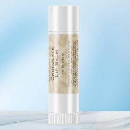 Tan Pergament Papier Stil Lippenbalsam Tube Etiket Quadratischer Aufkleber