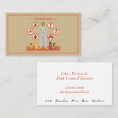 Tan Pest Kontrolle Exterminator Service Visitenkarte (Vorne/Hinten)