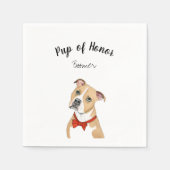 Tan Pitbull Cocktail Napkins Serviette (Vorderseite)