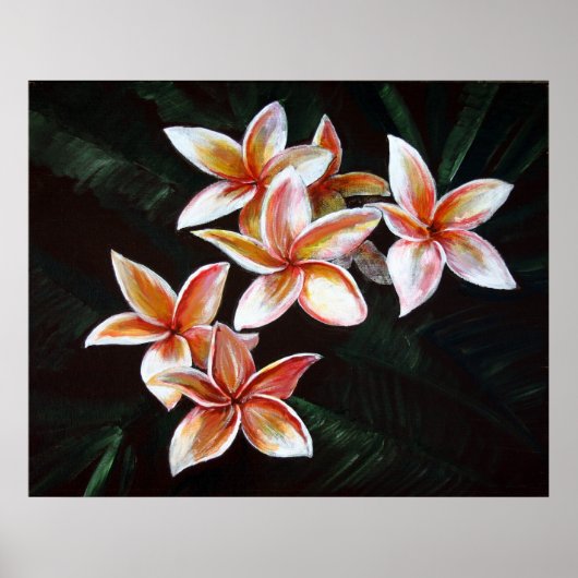 Tan Plumeria Poster (Vorne)