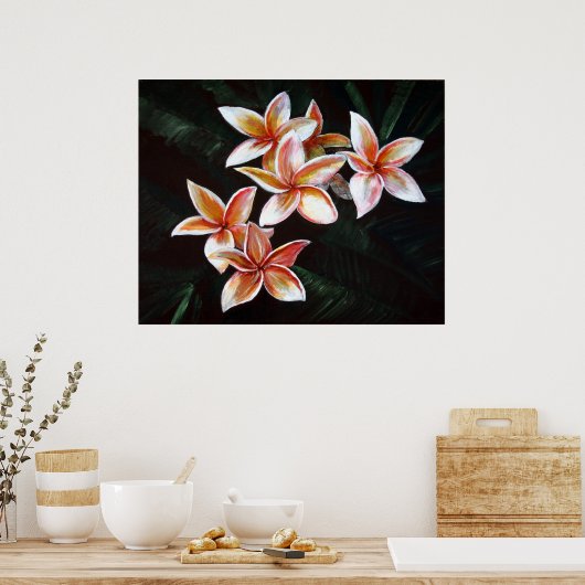 Tan Plumeria Poster (Küche)