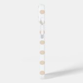 Tan-Polka-Punkte Case-Mate iPhone Hülle (Rückseite / Links)