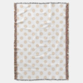 Tan-Polka-Punkte Decke (Vorderseite Vertikal)