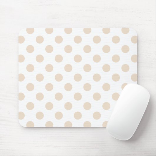 Tan-Polka-Punkte Mousepad (Mit Mouse)