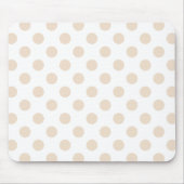 Tan-Polka-Punkte Mousepad (Vorne)
