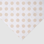 Tan-Polka-Punkte Seidenpapier (Ausschnitt)