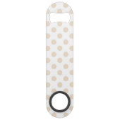 Tan-Polka-Punkte Speedflaschenöffner (Vorderseite)