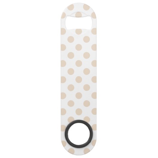 Tan-Polka-Punkte Speedflaschenöffner (Vorderseite)