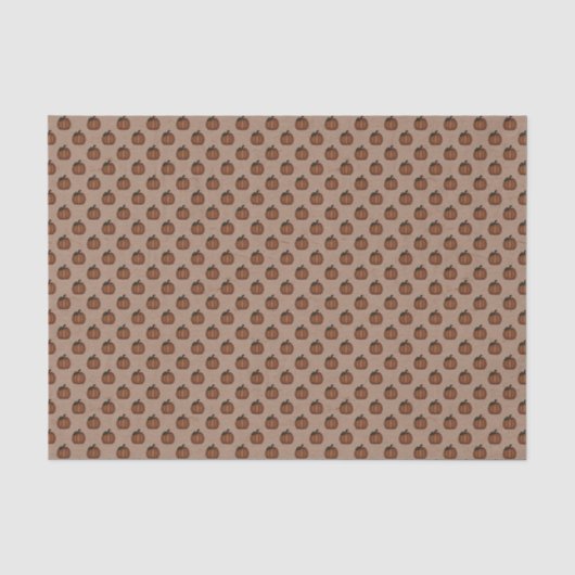 Tan Pumpkin Gemustert Tissue Paper Seidenpapier (Vorderseite)