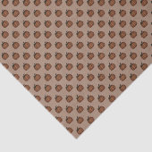 Tan Pumpkin Gemustert Tissue Paper Seidenpapier (Ausschnitt)