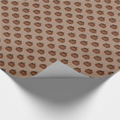 Tan Pumpkin Wrapping Paper Geschenkpapier (Ecke)