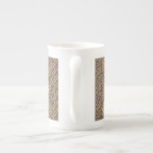 TAN RAUTE STRICK Knochenerkrankung Tasse der China (Rückseite)
