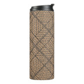 TAN RAUTE STRICK Thermal Tumbler Thermosbecher (Nach links gedreht)