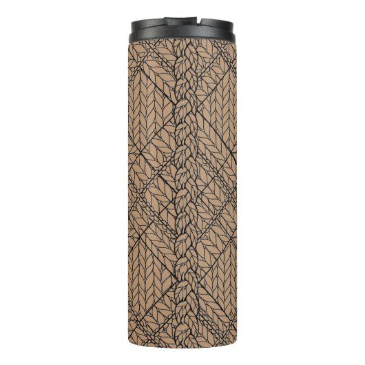 TAN RAUTE STRICK Thermal Tumbler Thermosbecher (Rückseite)