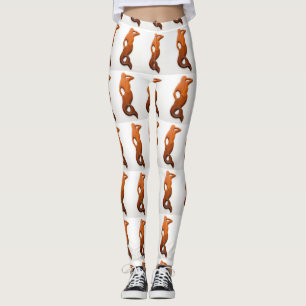 tan Redheadmeerjungfrau Leggings