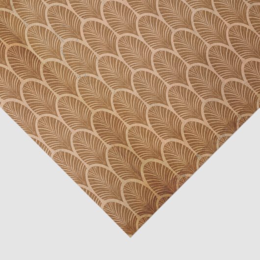 Tan Retro erschüttert Seidenpapier (Ausschnitt)