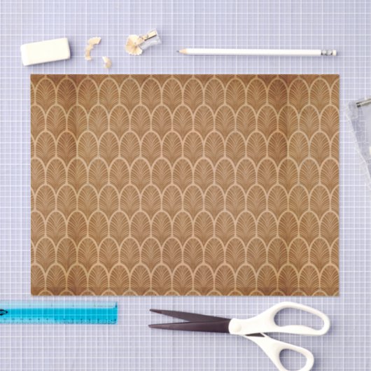 Tan Retro erschüttert Seidenpapier (Handwerk)