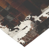 TAN-Rindleder-Patchwork-Druck Kurzer Tischläufer (Ecke)