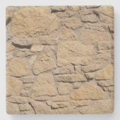 Tan Rock Wall Textur, Square Untersetzer (Vorderseite)