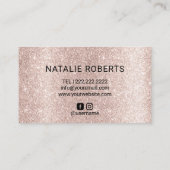 Tan-Rose-Tan-Tan-Röhrenbesatzung Visitenkarte (Rückseite)