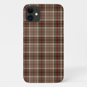 Tan, Rot und Grün Kariert Case-Mate iPhone Hülle