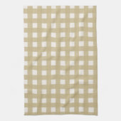 Tan Schachbrett Disc Towel Geschirrtuch (Vertikal)