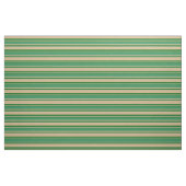 Tan, Sea Green & Dark Green Strips Muster Stoff (Fat Quarter (45,7 x 55,9 cm))