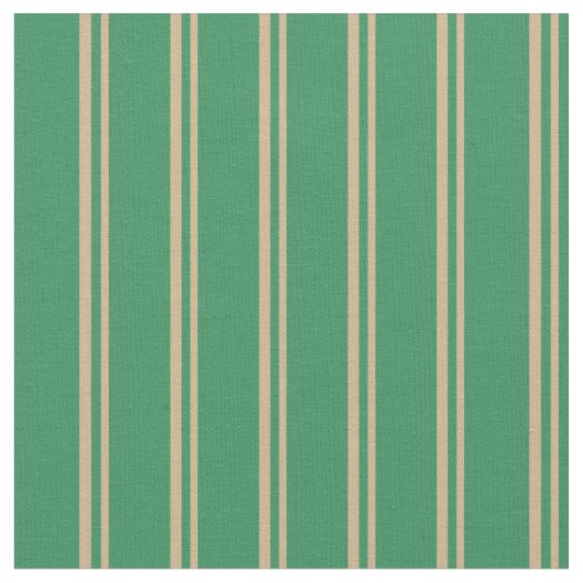 Tan & Sea Green Pattern Stoff (Nahaufnahme)