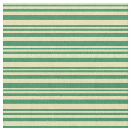 Tan & Sea Green Pattern Stoff (Nahaufnahme)