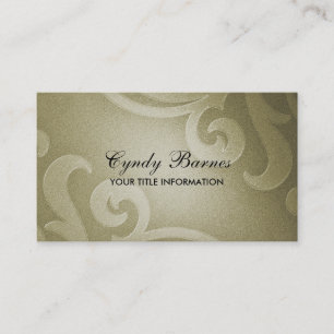 Tan Shimmer Business Card Visitenkarte