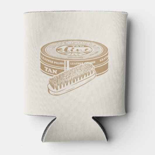 Tan shoepolis tin Pop art Dosenkühler (Vorderseite)