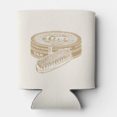 Tan shoepolis tin Pop art Dosenkühler (Rückseite)