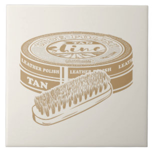 Tan shoepolis tin Pop art Fliese