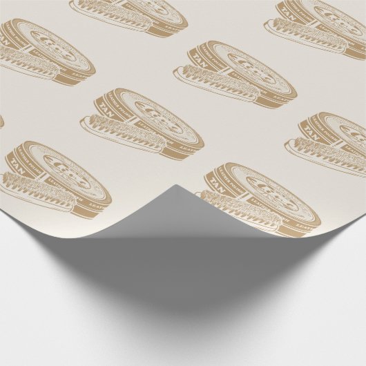 Tan shoepolis tin Pop art Geschenkpapier (Ecke)