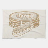 Tan shoepolis tin Pop art Geschirrtuch (Horizontal)