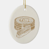 Tan shoepolis tin Pop art Keramik Ornament (Rechts)