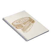 Tan shoepolis tin Pop art Notizblock (Rechte Seite)