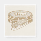 Tan shoepolis tin Pop art Serviette (Vorderseite)