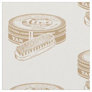Tan shoepolis tin Pop art Stoff